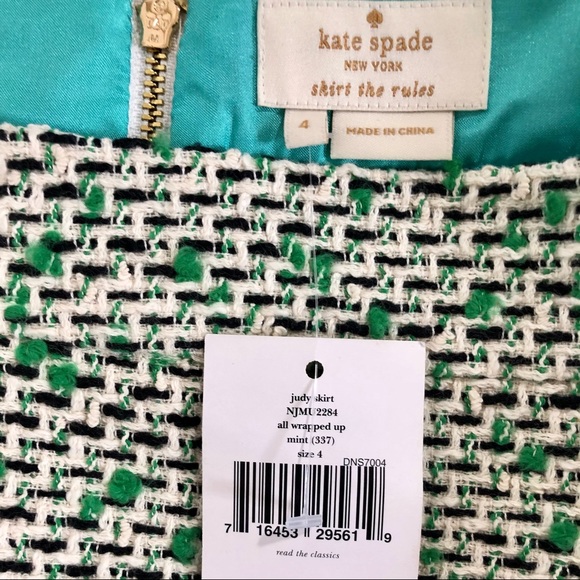 💓🆕Sz 4 Kate Spade New York tweed pencil skirt - Picture 7 of 11